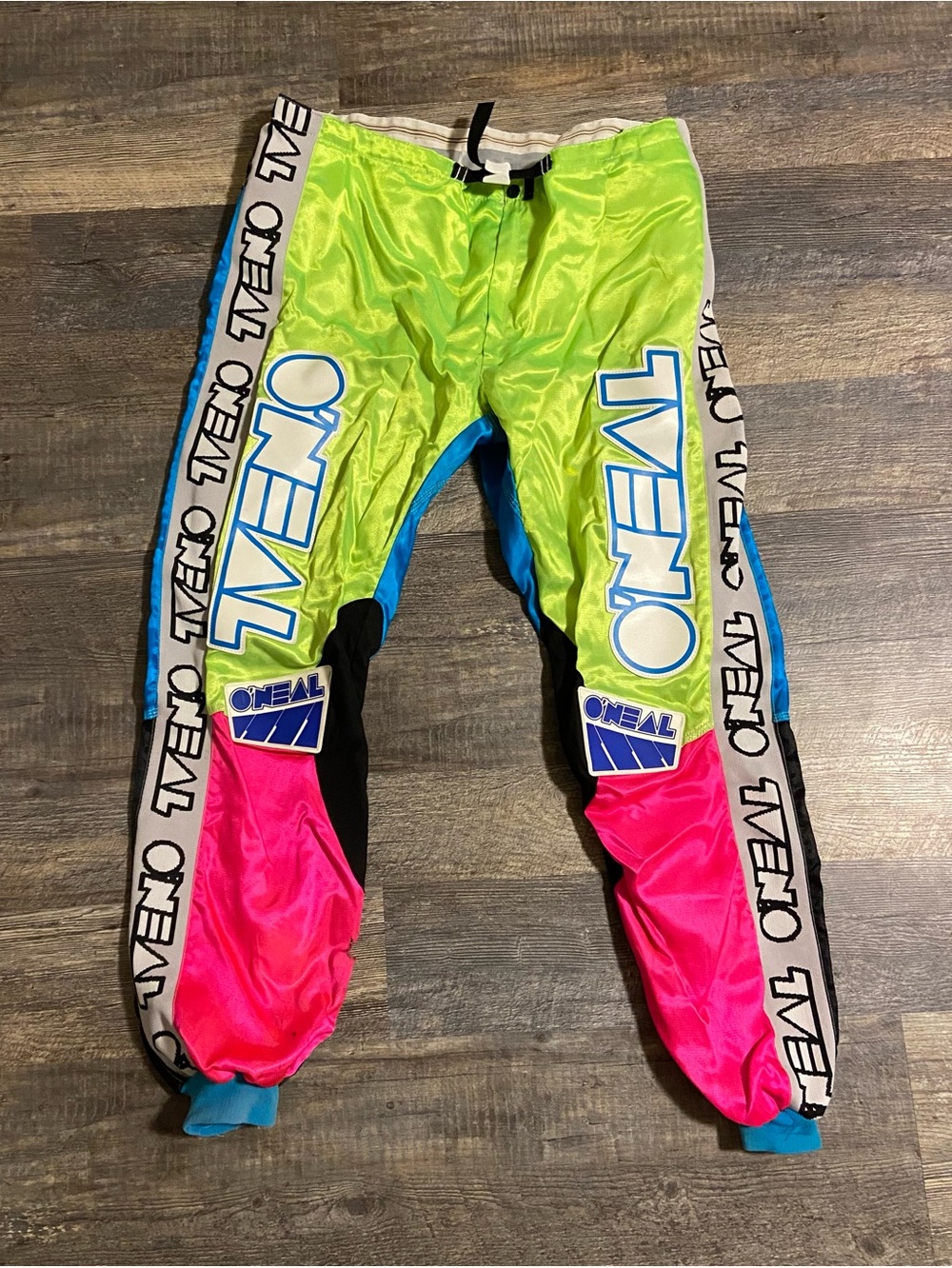 O'Neal Motocross Pants / BMX Pants Vintage Neon Color-Block 1990s Pro-Lite